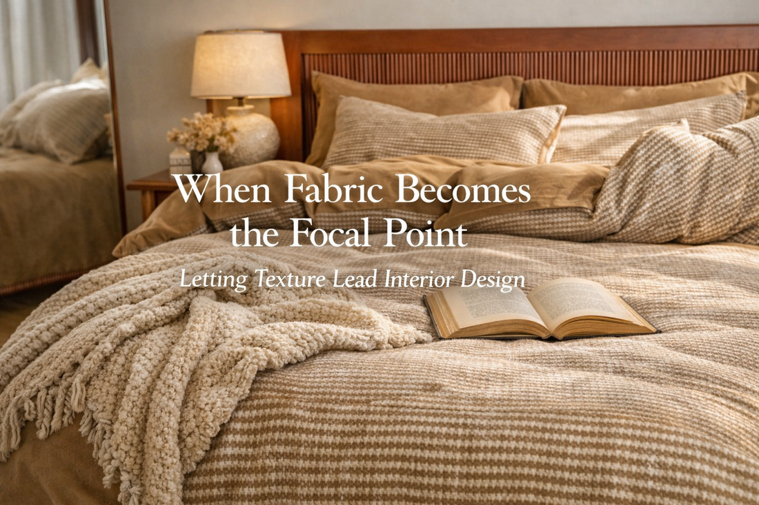 When Fabric Becomes the Focal Point Letting Texture Lead the Room