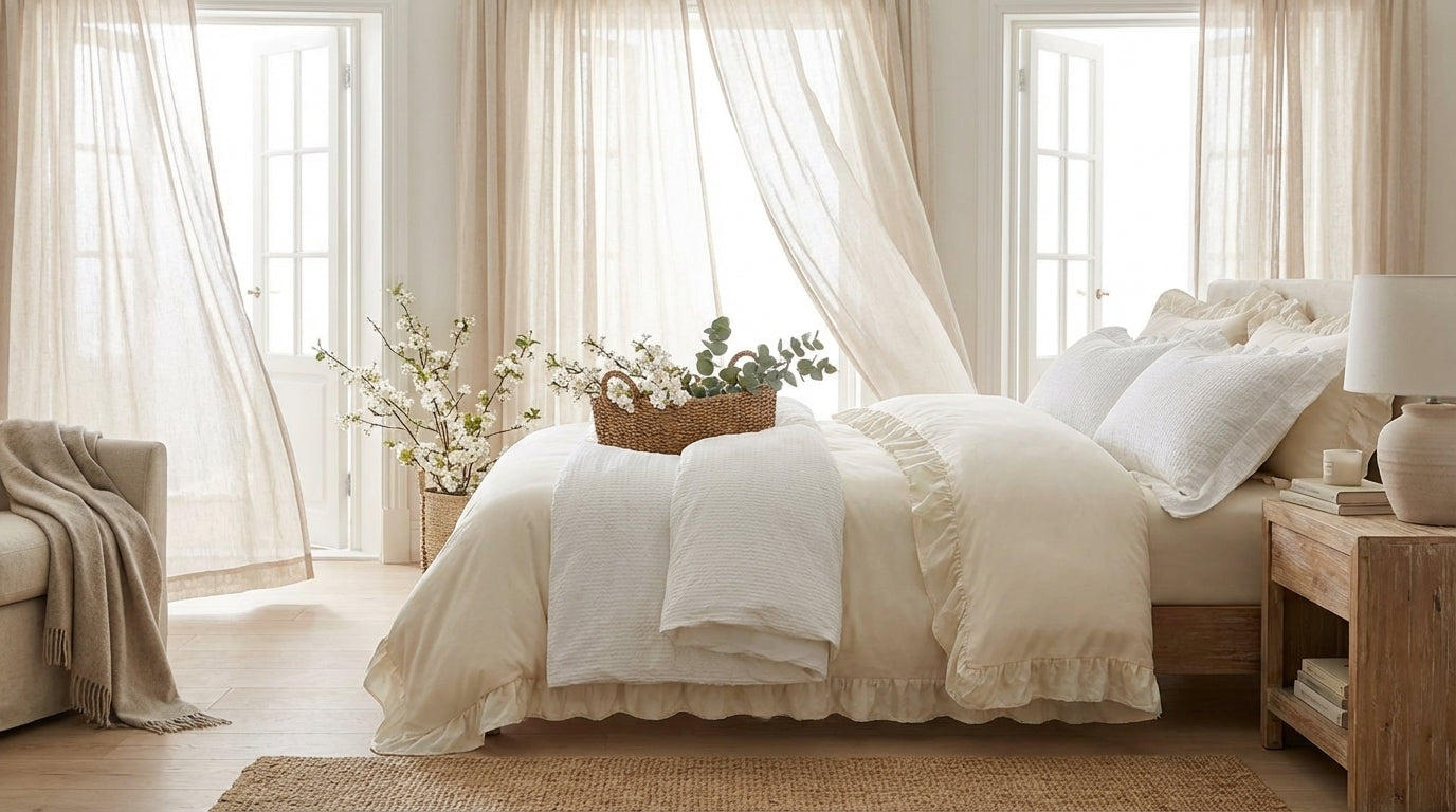 Breezy Bedrooms: 5 Simple Ways to Lighten Up Your Space This Spring