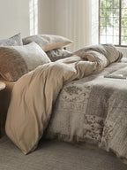 Vintage Patchwork Style Cotton Jacquard Duvet Cover