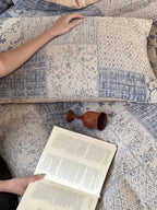 Vintage Patchwork Style Cotton Jacquard Duvet Cover