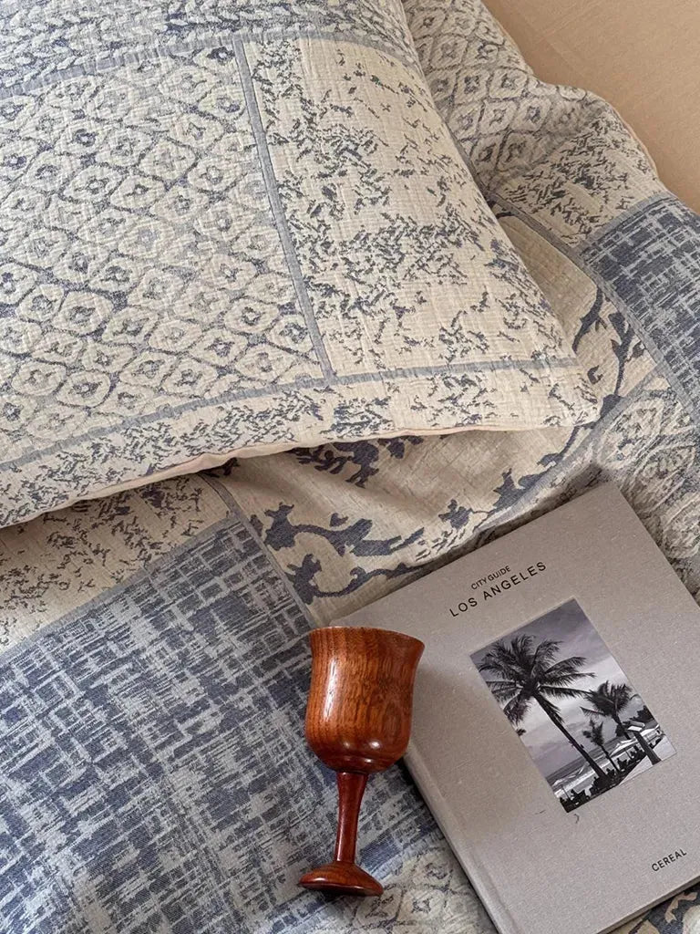 Vintage Patchwork Style Cotton Jacquard Duvet Cover