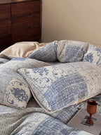 Vintage Patchwork Style Cotton Jacquard Bedding Set