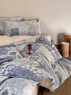Vintage Patchwork Style Cotton Jacquard Bedding Set