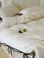 Sky & Snow Tiny Polka Dot Bedding Set