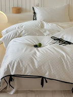 Sky & Snow Tiny Polka Dot Bedding Set