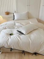 Sky & Snow Tiny Polka Dot Bedding Set