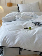 Sky & Snow Tiny Polka Dot Bedding Set