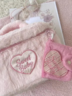 Sweet Baby Fleece Cosmetic Pouch