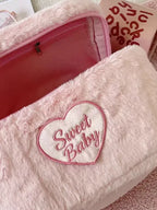 Sweet Baby Fleece Cosmetic Pouch