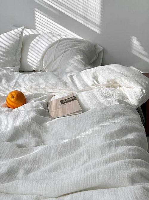Airy Cloud White Bedding Set