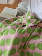 Breezora Apple Terry Towel Set featuring soft, absorbent towels with a vibrant apple pattern and plush terry fabric.