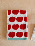 Set of Breezora Apple Terry Towels in soft, absorbent fabric with a fresh apple print design, perfect for bathroom or kitchen use.