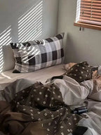 Autumn Mocha Plaid Bedding Set