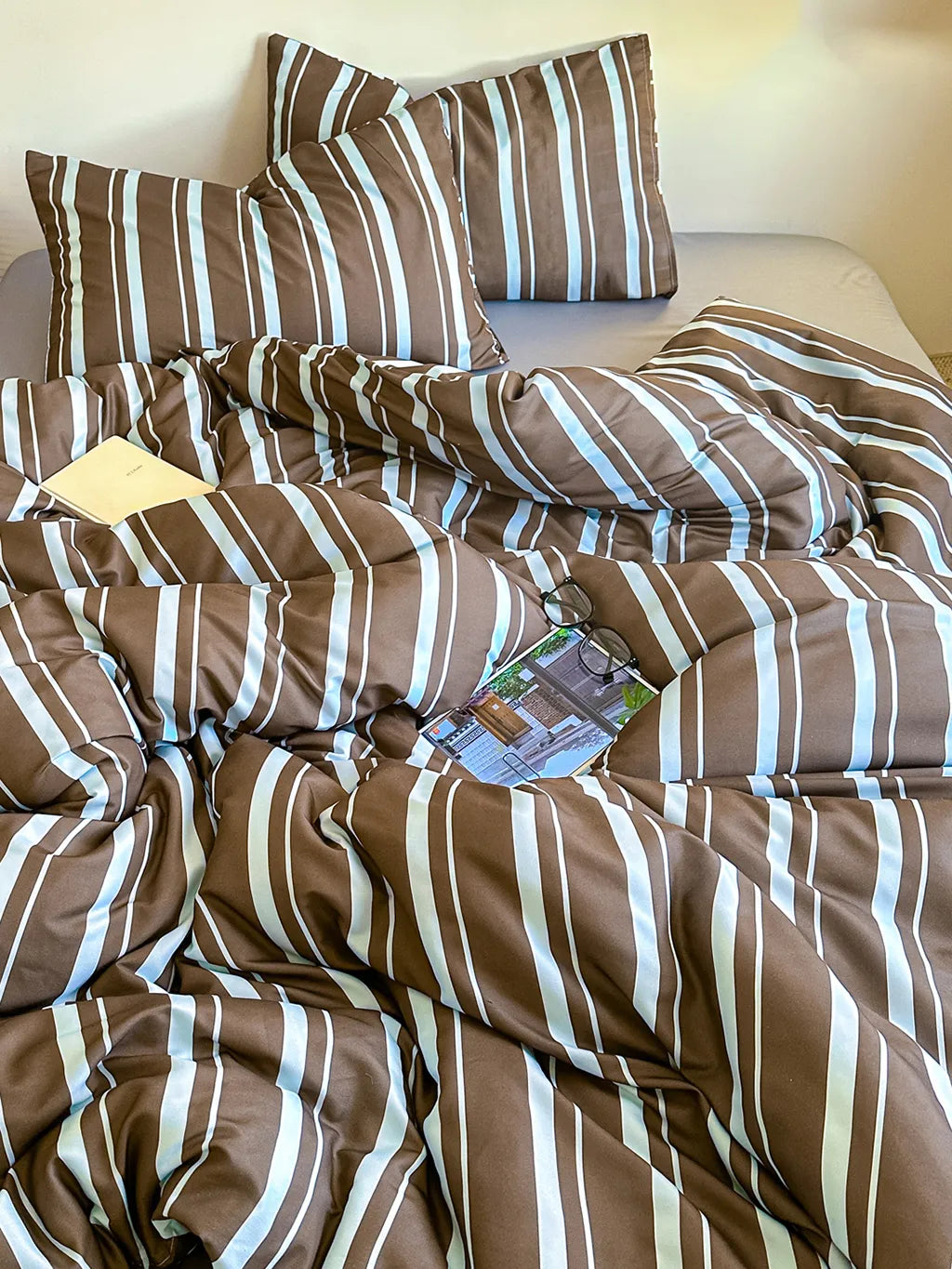 Barcode striped Bedding Set