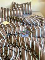 Barcode striped Bedding Set
