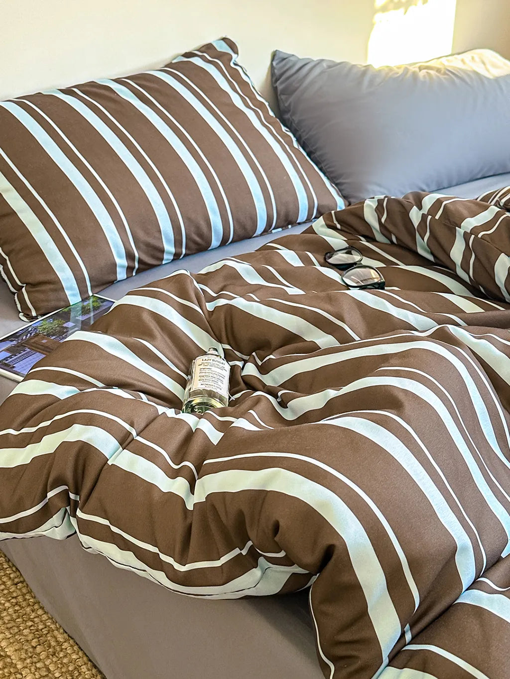 Barcode striped Bedding Set