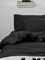 Black Cotton Bedding Set