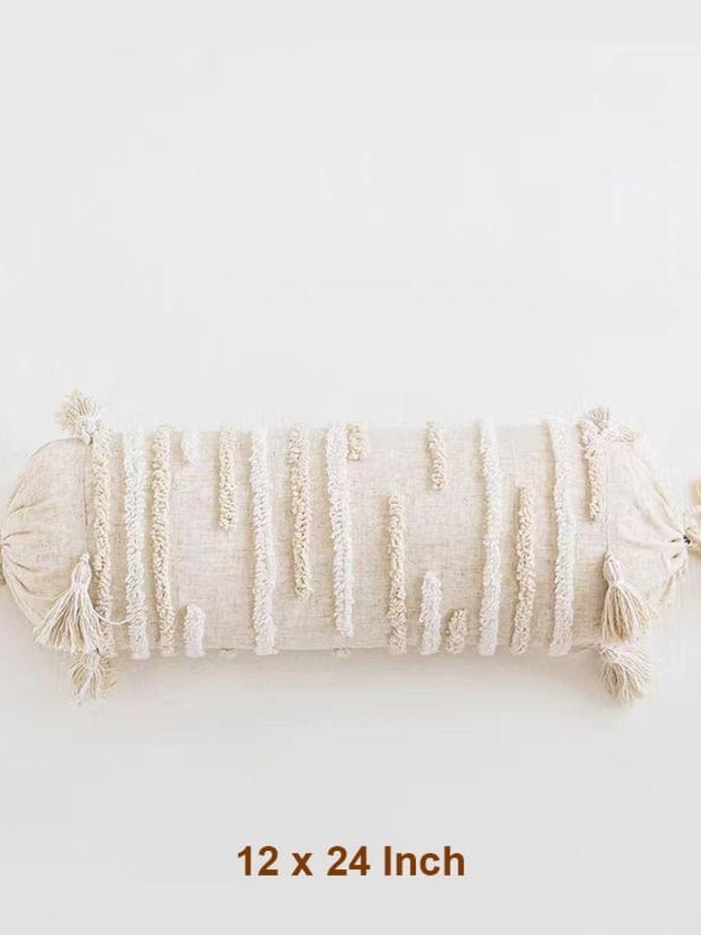 Boho Tufted Cotton Throw Pillow