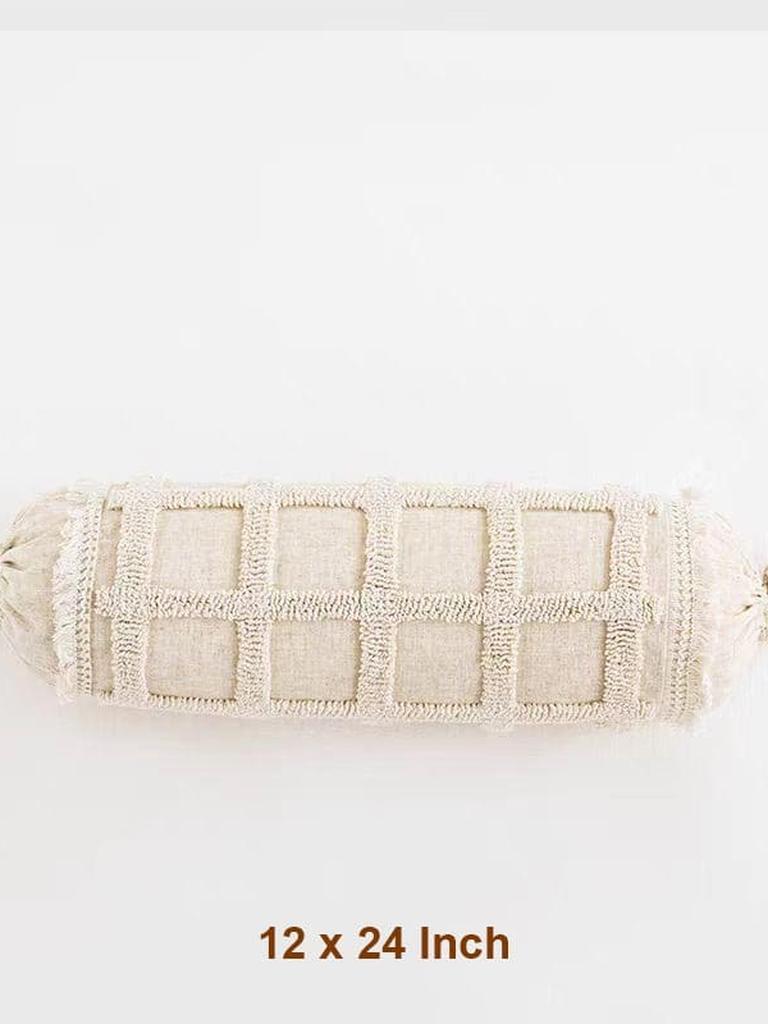 Boho Tufted Cotton Throw Pillow