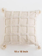 Boho Tufted Cotton Throw Pillow