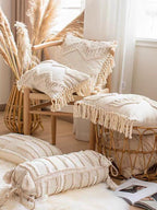 Boho Tufted Cotton Throw Pillow