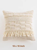 Boho Tufted Cotton Throw Pillow