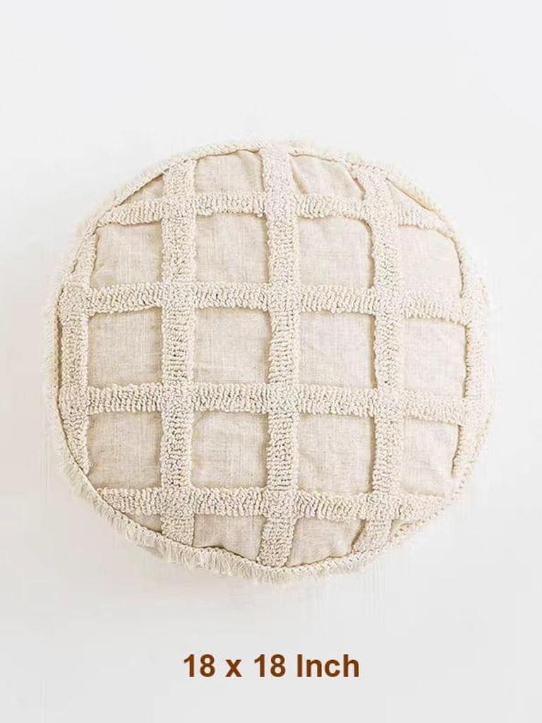 Boho Tufted Cotton Throw Pillow