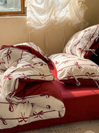 Bow Stripe Bedding Set