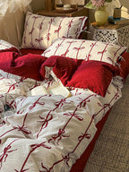 Bow Stripe Bedding Set