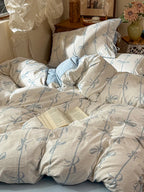 Bow Stripe Bedding Set