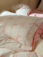 Bow Stripe Bedding Set