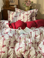 Bow Stripe Bedding Set