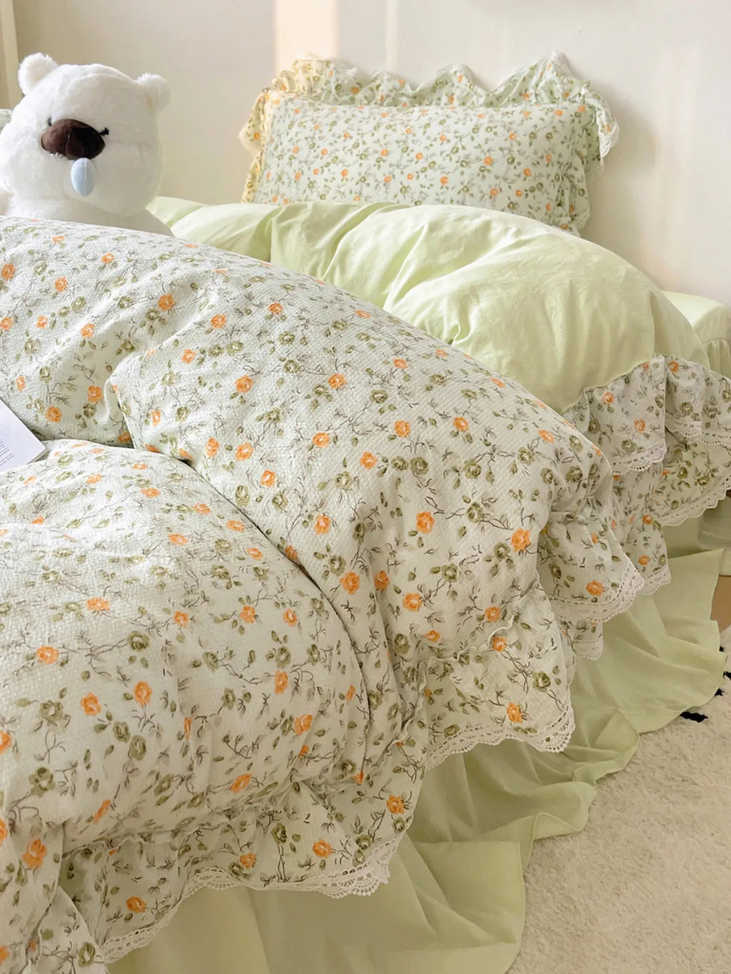 Calico Floral Bedding Set