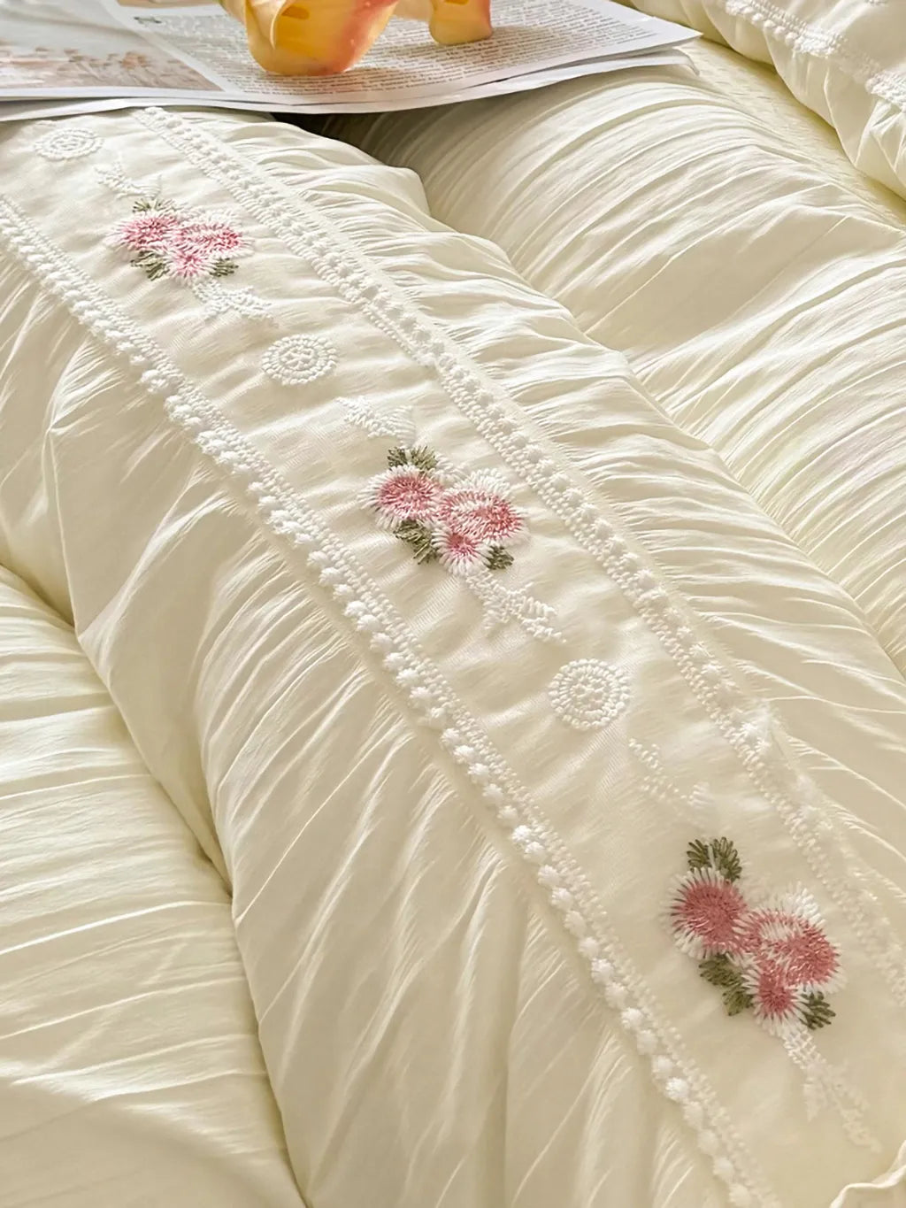 Celeste Ruffle Seersucker Bedding Set