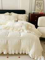 Celeste Ruffle Seersucker Bedding Set