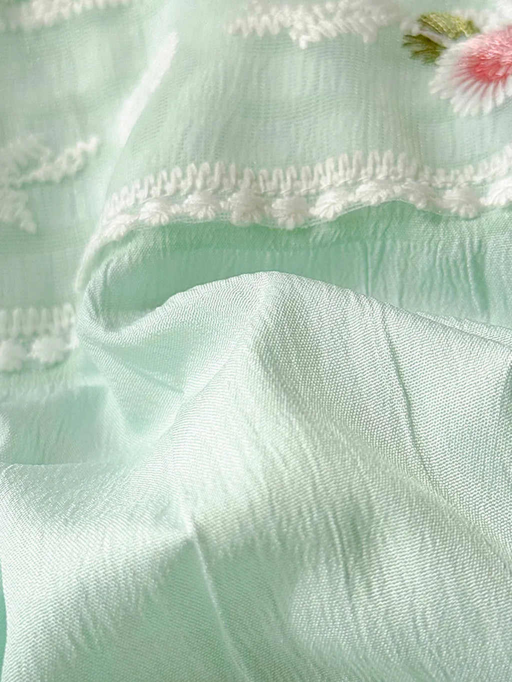 Celeste Ruffle Seersucker Bedding Set