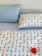 Check Jacquard Duvet Cover