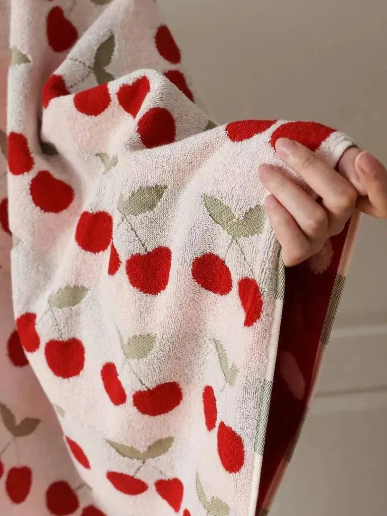 Cherry Reversible Terry Towel
