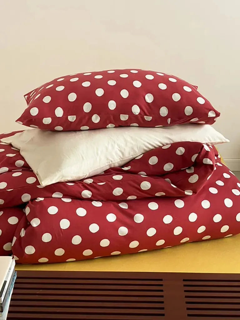 Classic Polka Dot Jersey Bedding Set