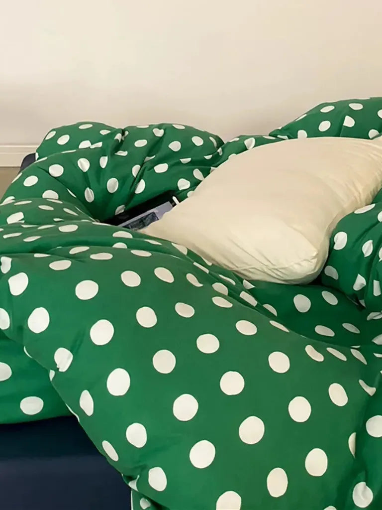 Classic Polka Dot Jersey Bedding Set
