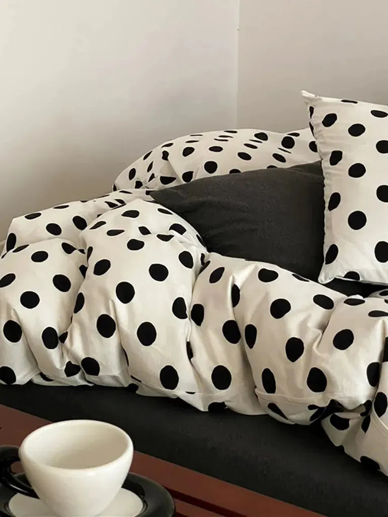 Classic Polka Dot Jersey Bedding Set