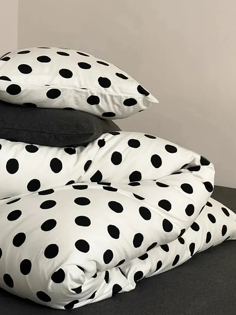 Classic Polka Dot Jersey Bedding Set