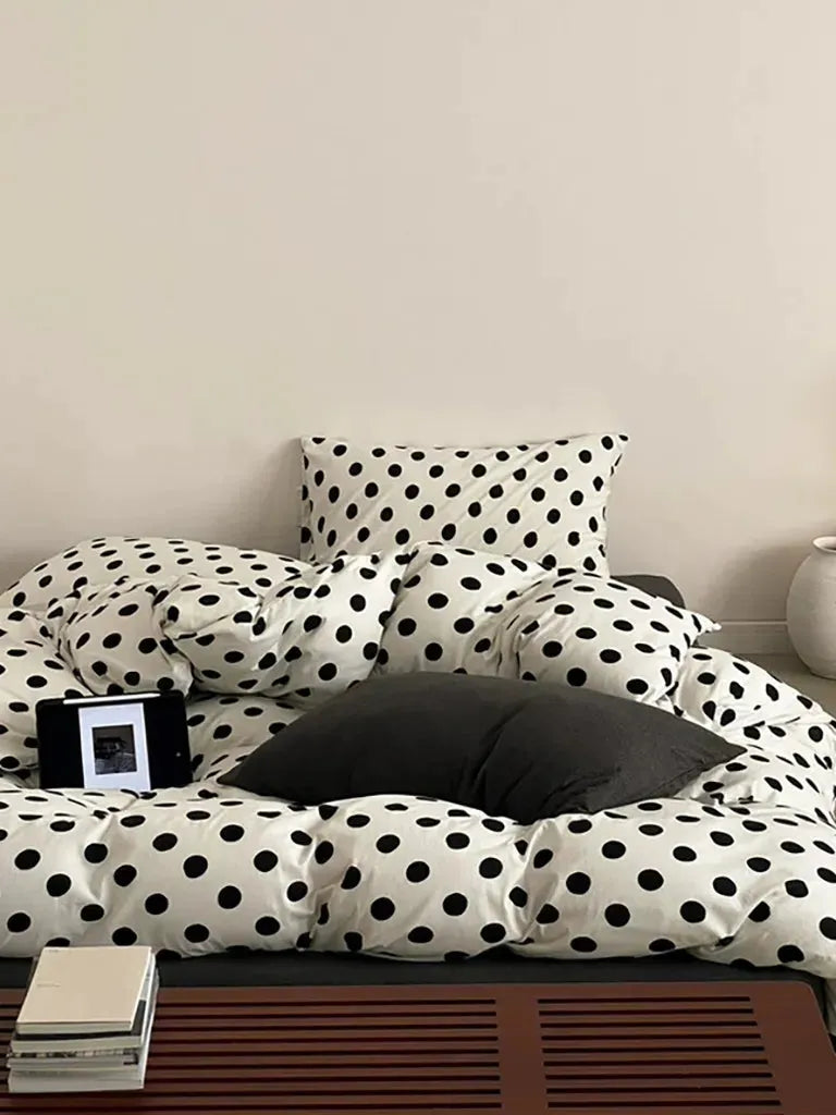 Classic Polka Dot Jersey Bedding Set