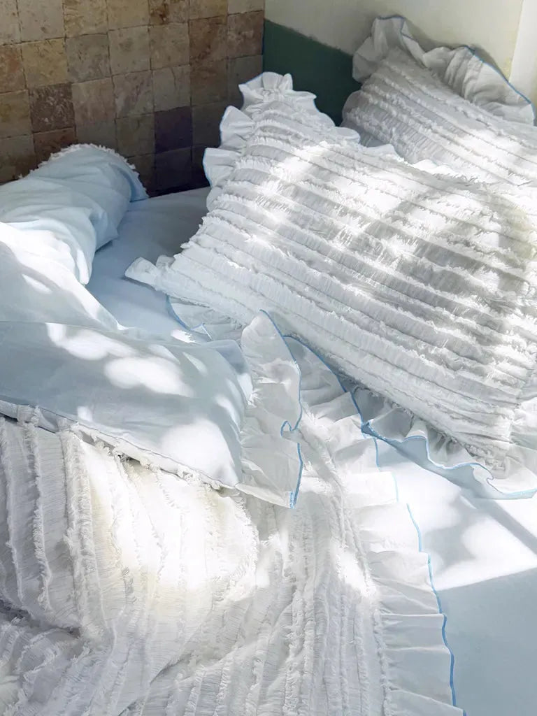 Cotton Clip Striped Bedding Set