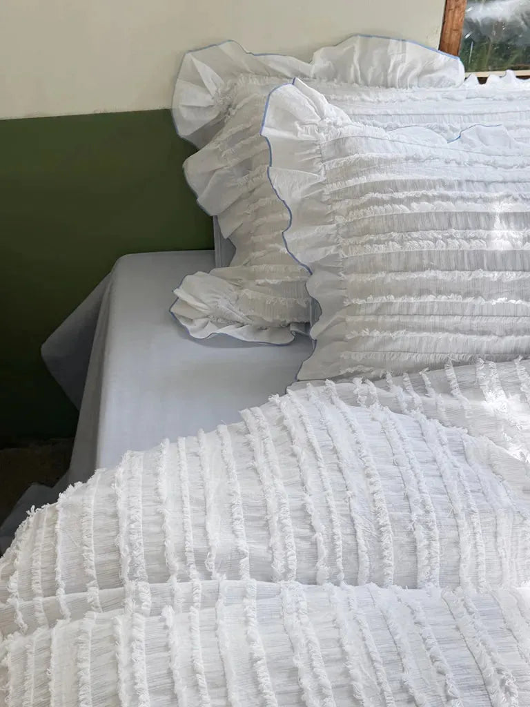 Cotton Clip Striped Bedding Set