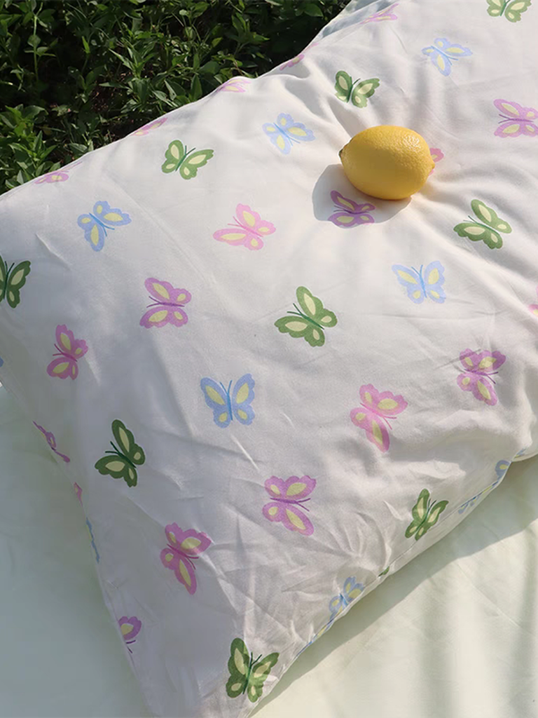 Colorful Butterfly Printed Duvet Cover