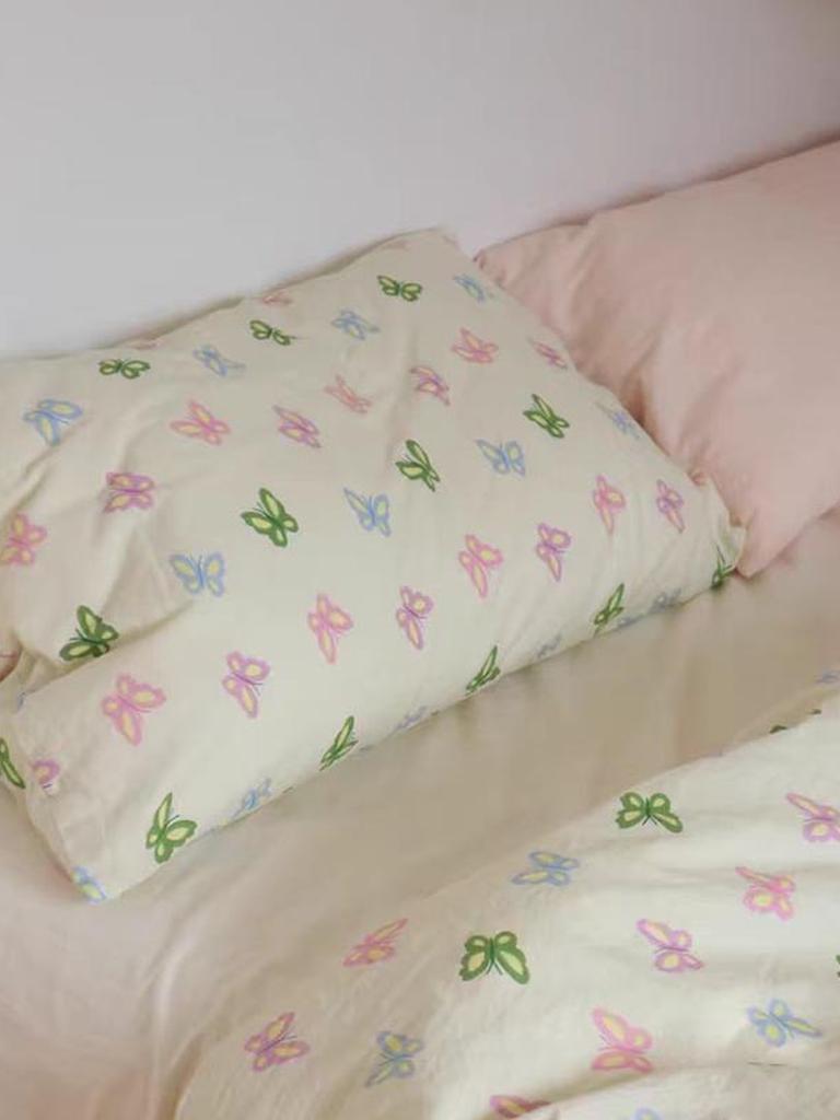 Colorful Butterfly Printed Duvet Cover