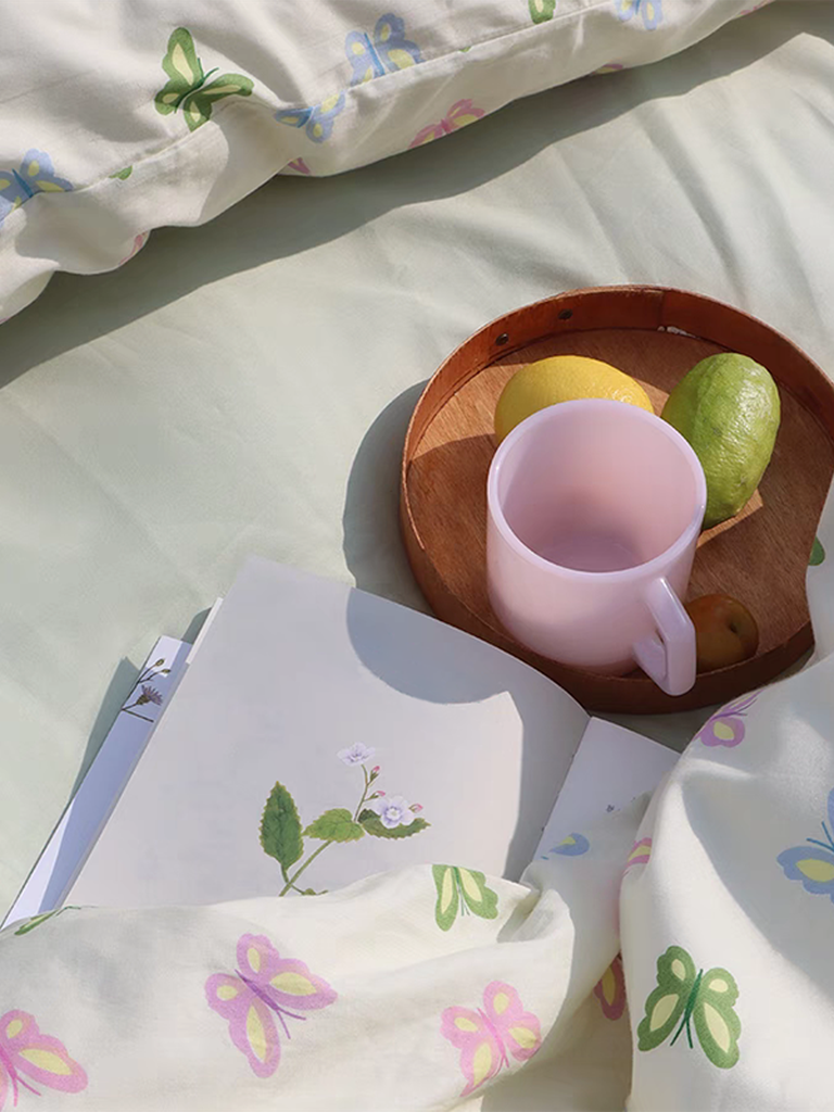 Colorful Butterfly Printed Duvet Cover