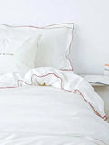 Contrast Flange Cotton Duvet Cover