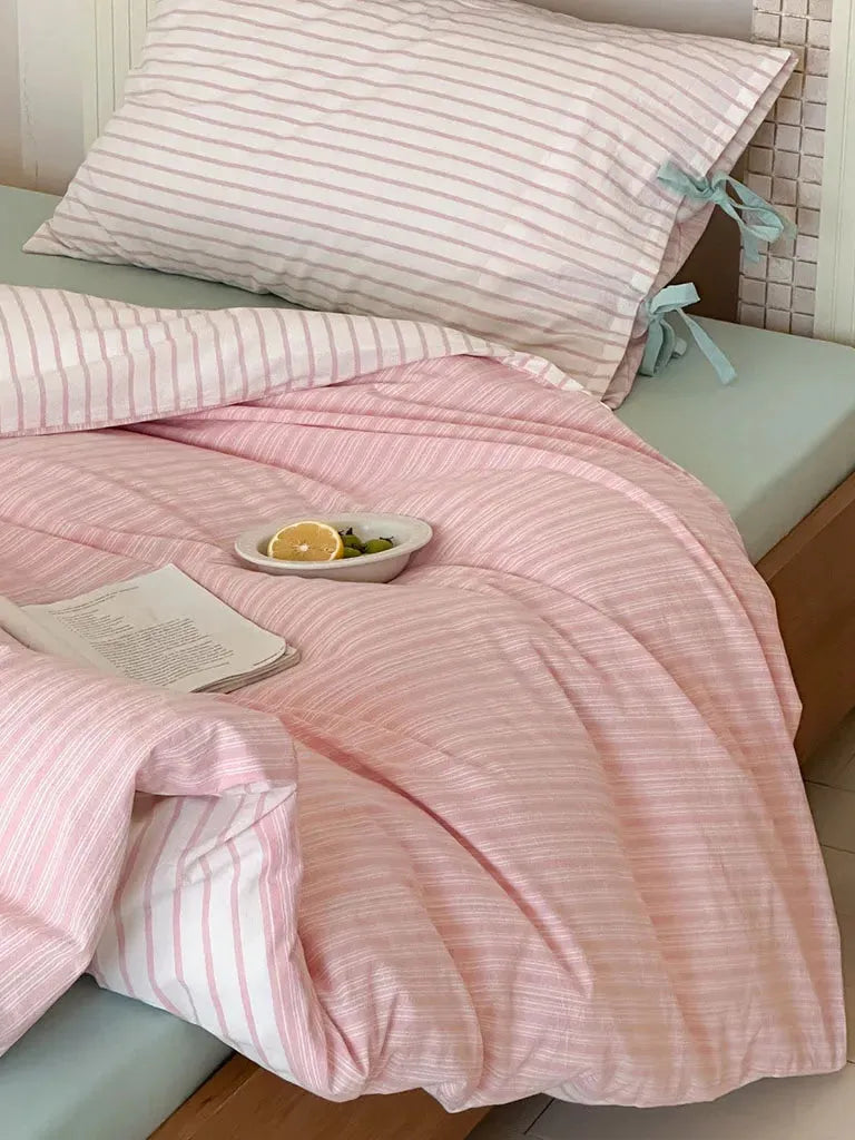 Contrast Stripe Duvet Cover